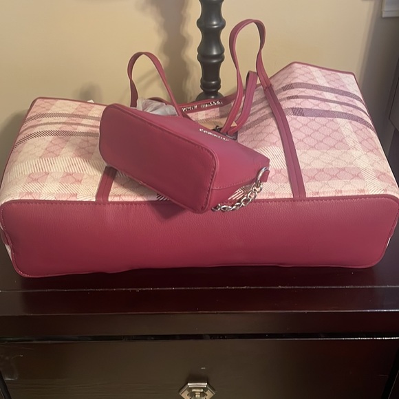 Steve Madden blush multi Bsilas Tote With Crossbody Bag - Picture 4 of 6